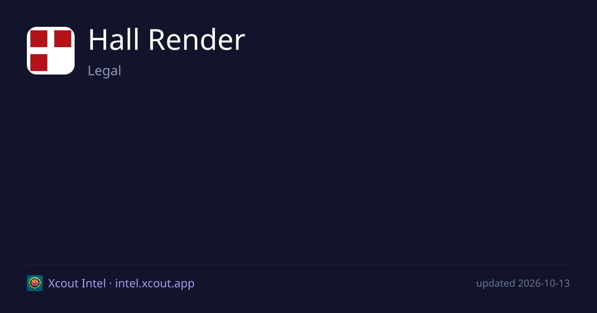 Hall Render — share card preview
