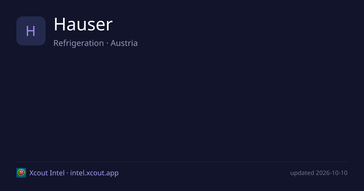 Hauser — share card preview