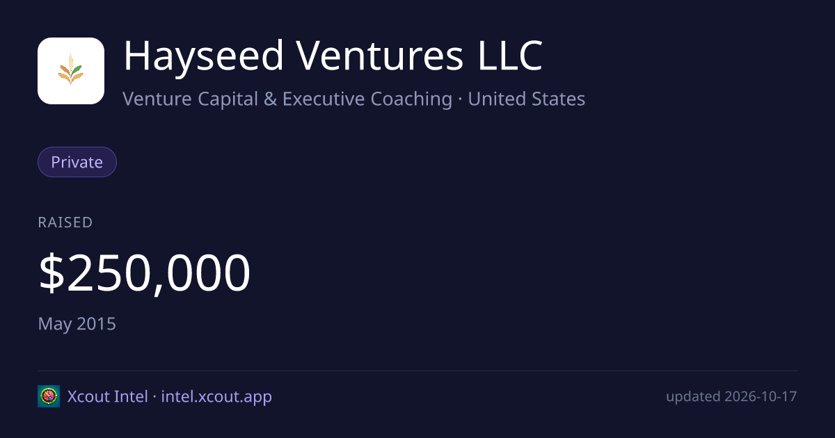 Hayseed Ventures LLC — share card preview