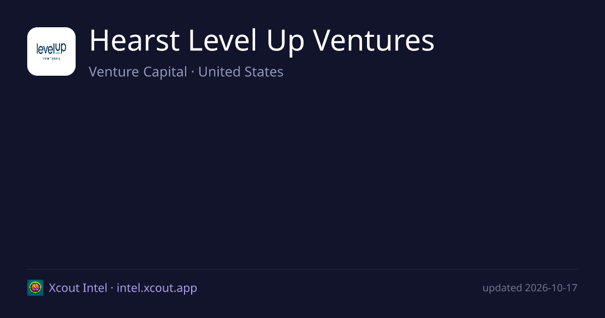 Hearst Level Up Ventures — share card preview