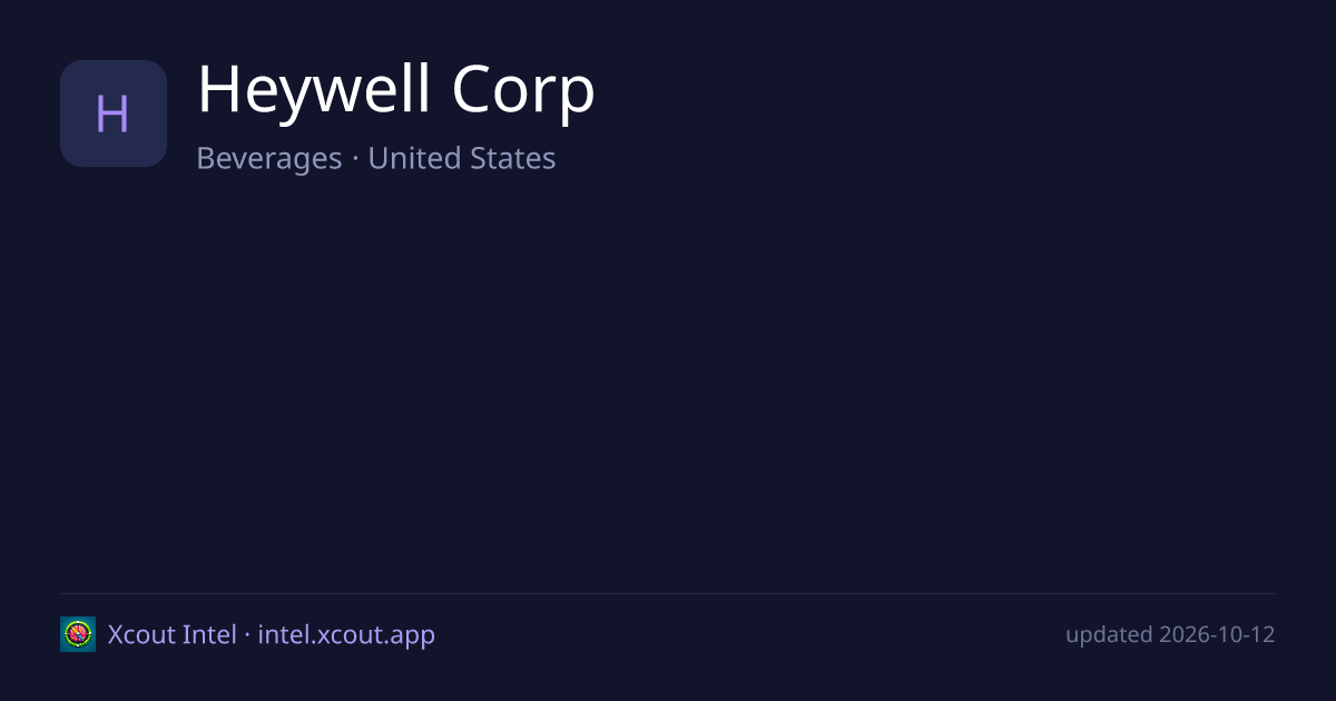 Heywell Corp — share card preview