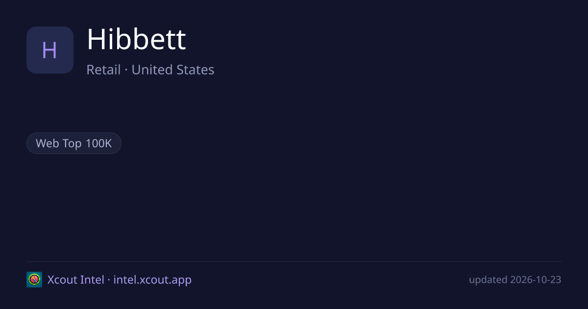 Hibbett — share card preview