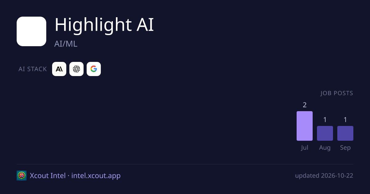 Highlight AI — share card preview