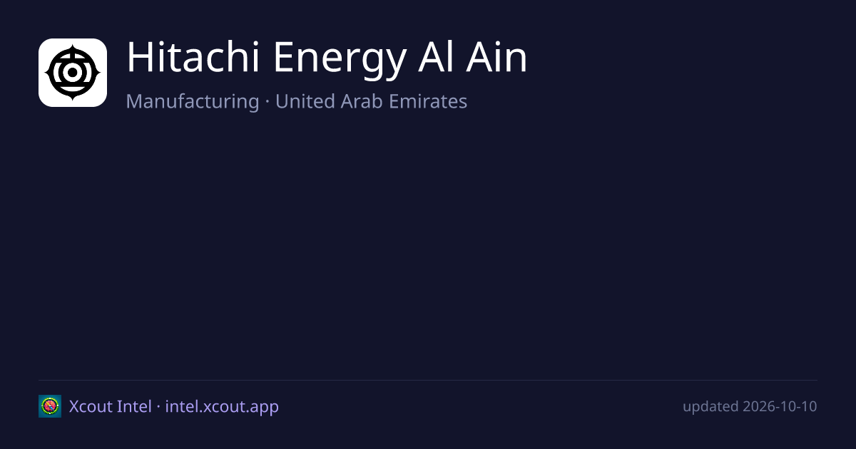 Hitachi Energy Al Ain — share card preview