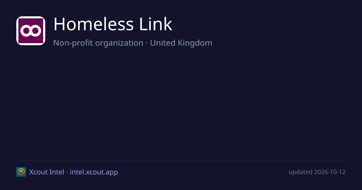 Homeless Link — share card preview
