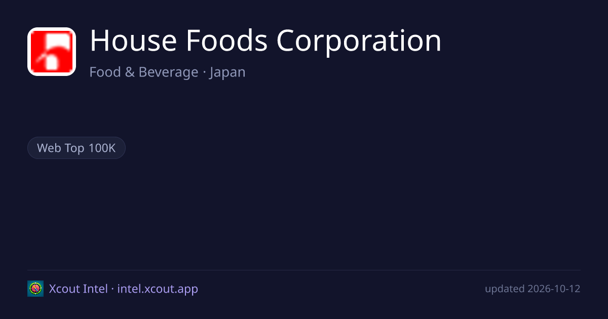House Foods Corporation — share card preview