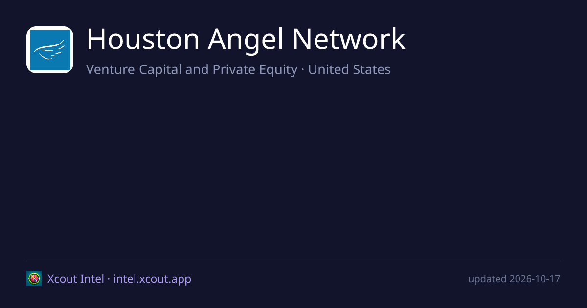Houston Angel Network — share card preview