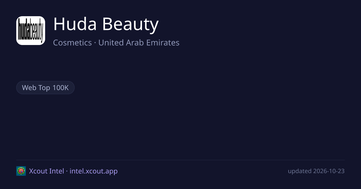 Huda Beauty — share card preview