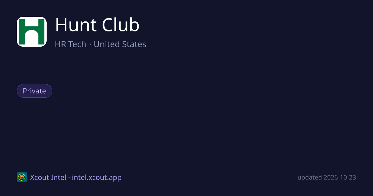 Hunt Club — share card preview