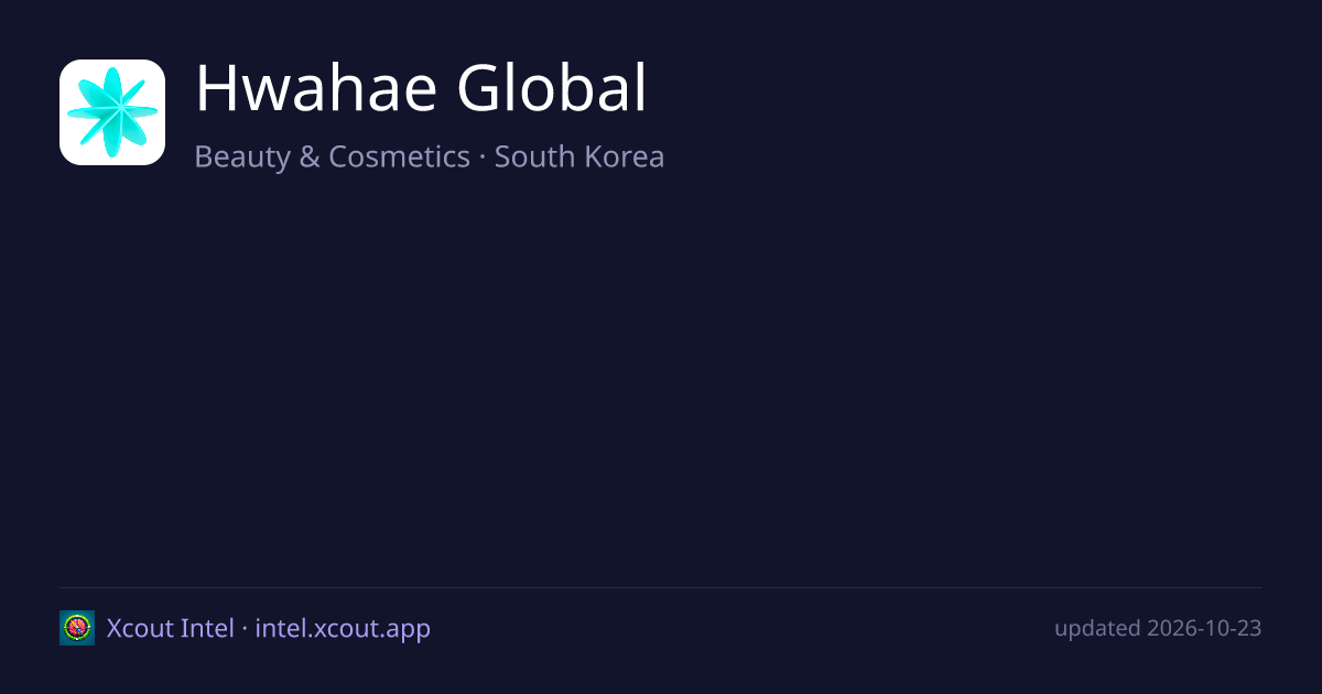 Hwahae Global — share card preview