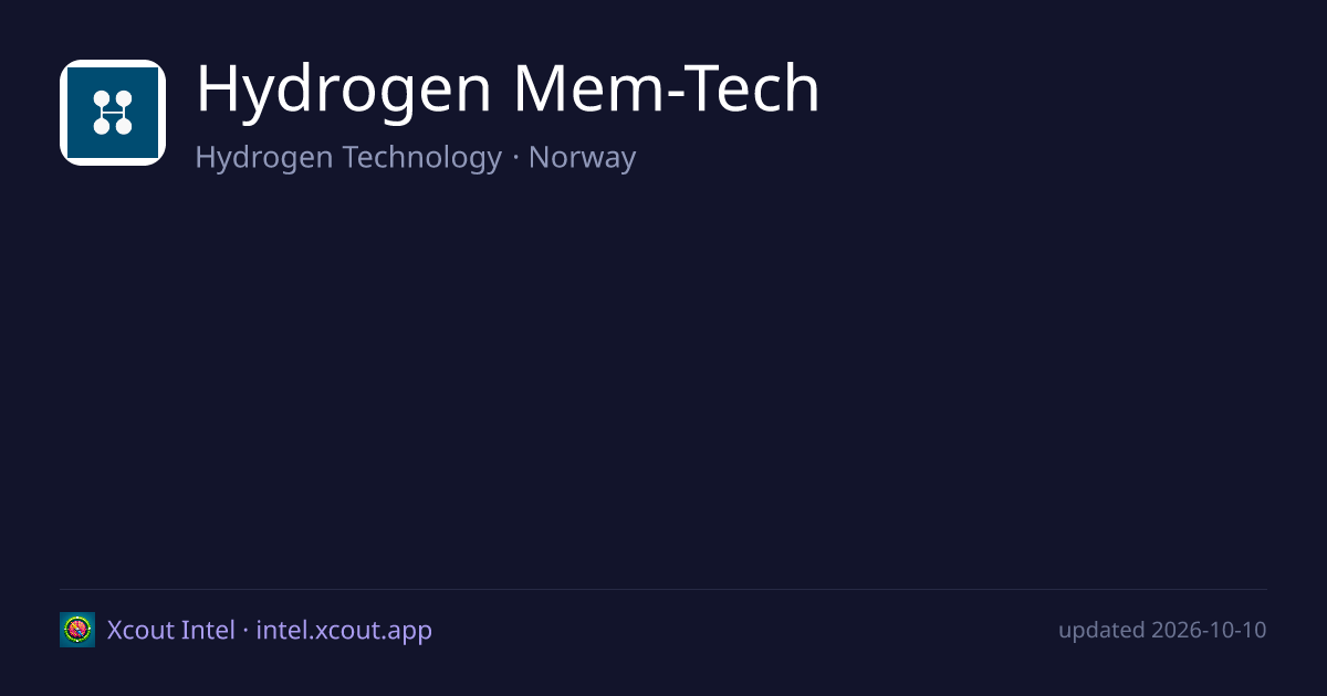 Hydrogen Mem-Tech — share card preview