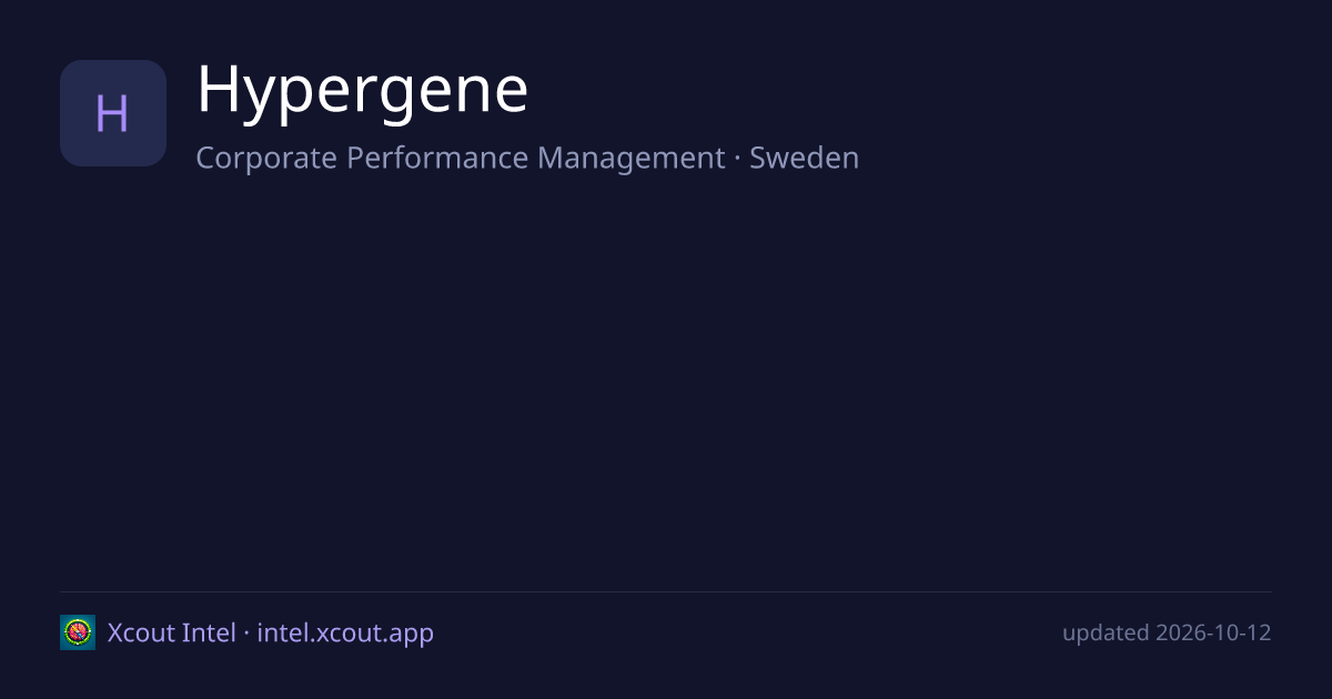 Hypergene — share card preview