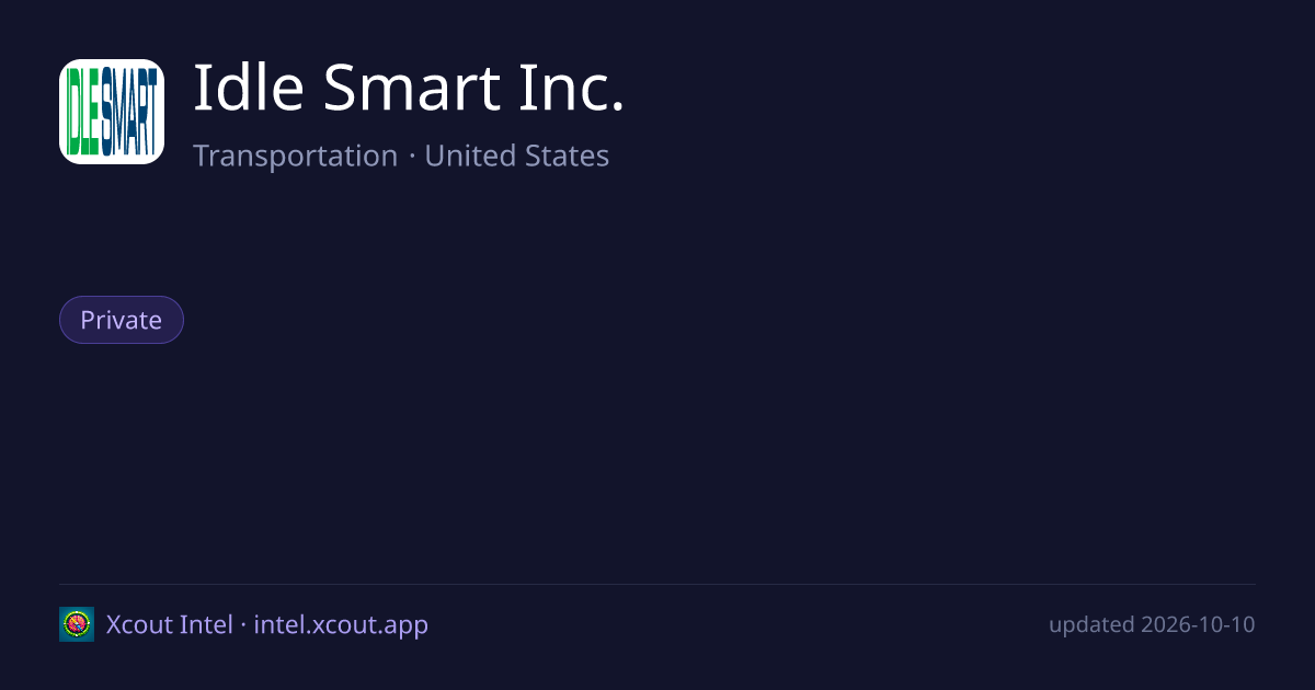 Idle Smart Inc. — share card preview
