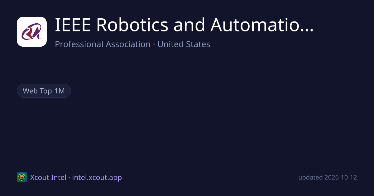 IEEE Robotics and Automation Society — share card preview