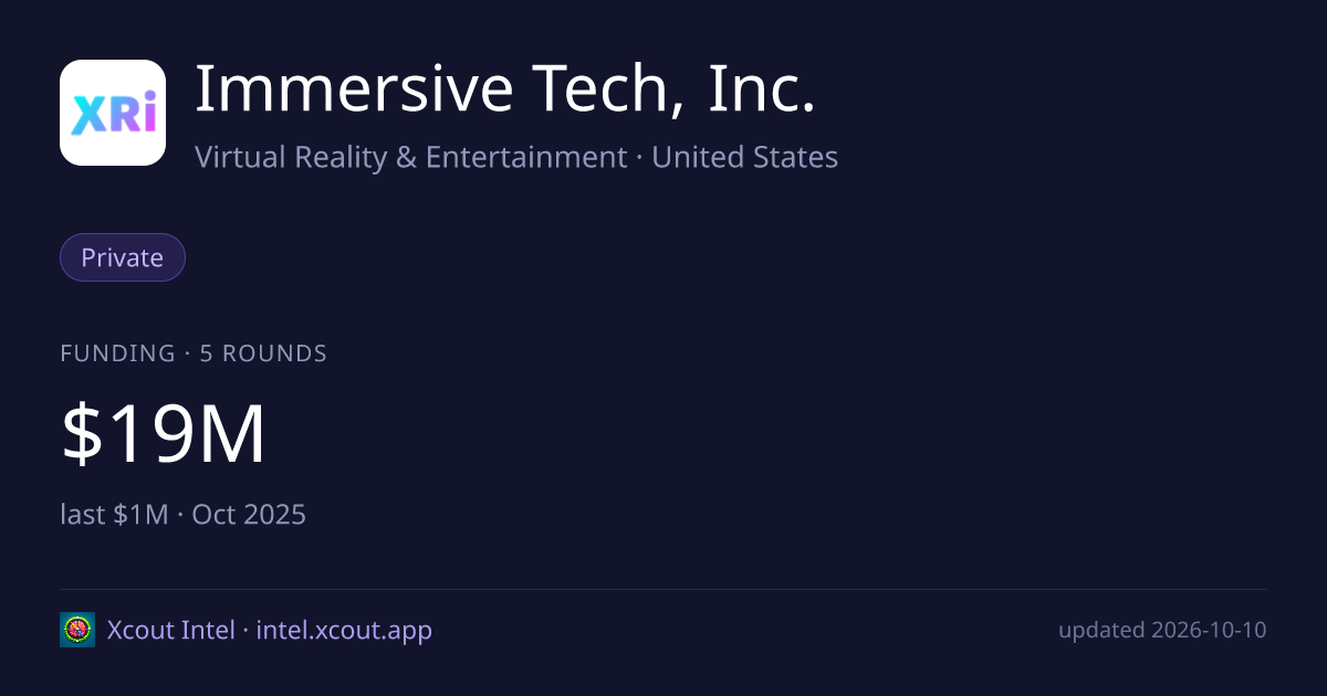 Immersive Tech, Inc. — share card preview