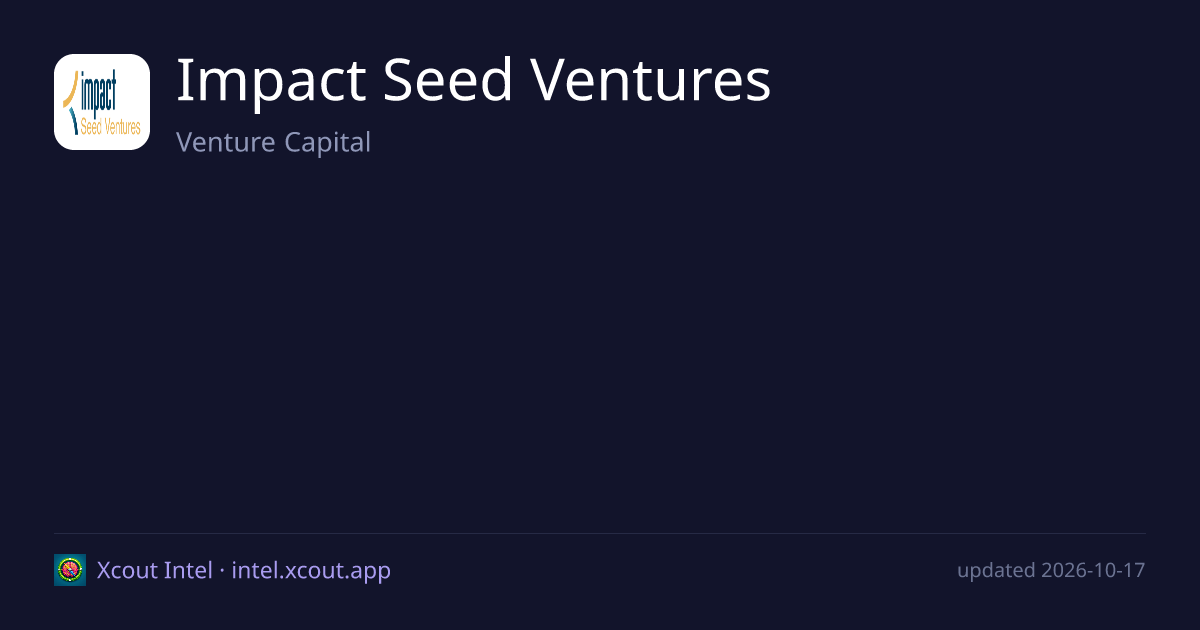 Impact Seed Ventures — share card preview