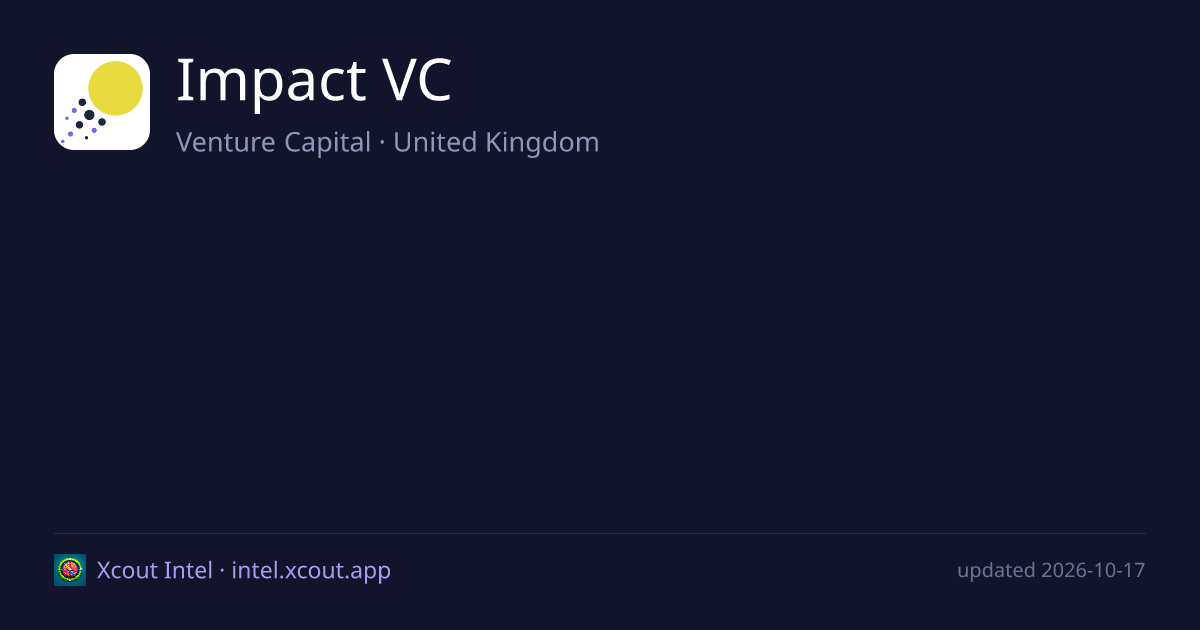 Impact VC — share card preview