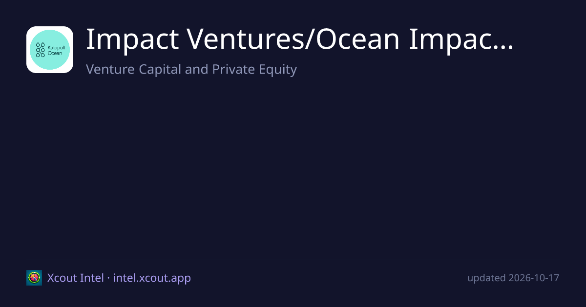Impact Ventures/Ocean Impact Collective — share card preview