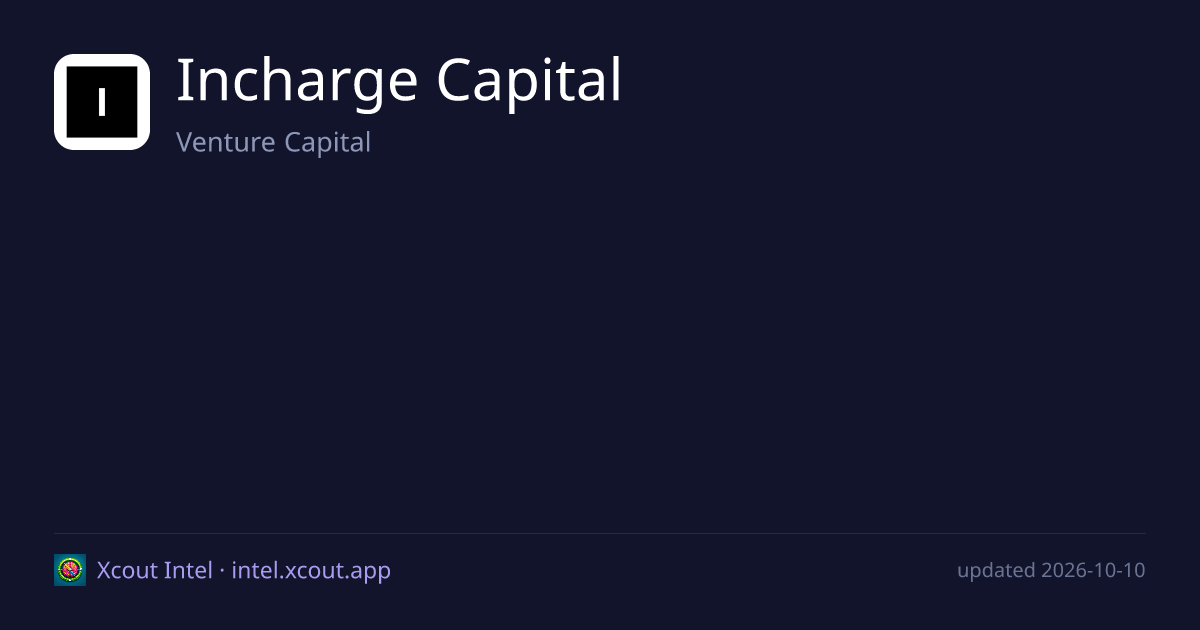 Incharge Capital — share card preview