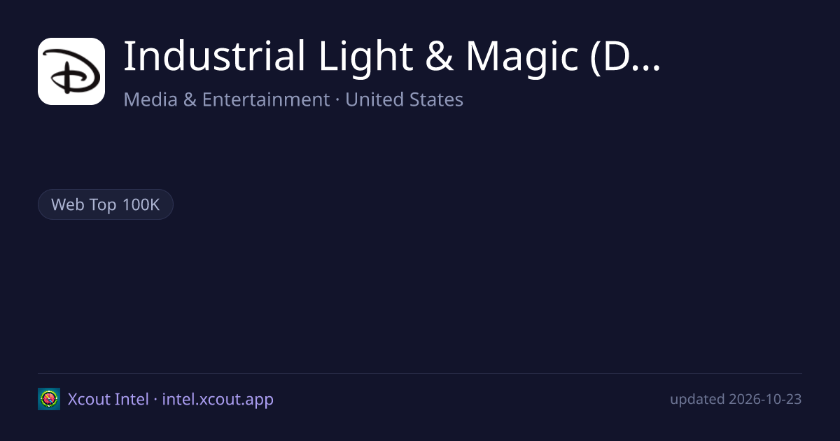 Industrial Light & Magic (Disney) — share card preview