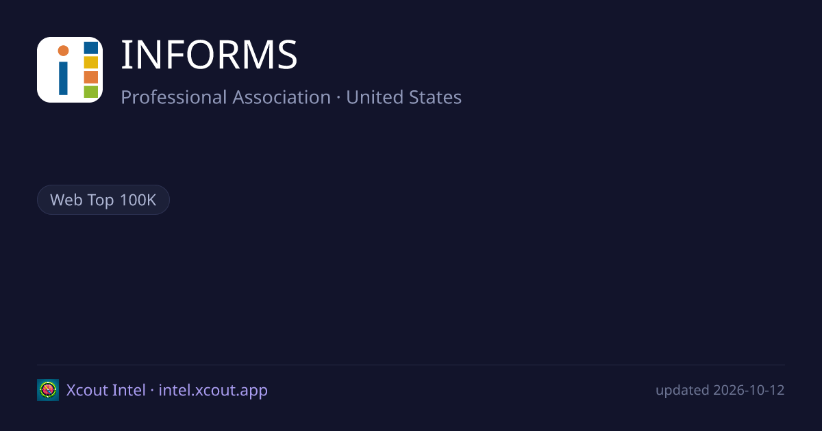 INFORMS — share card preview