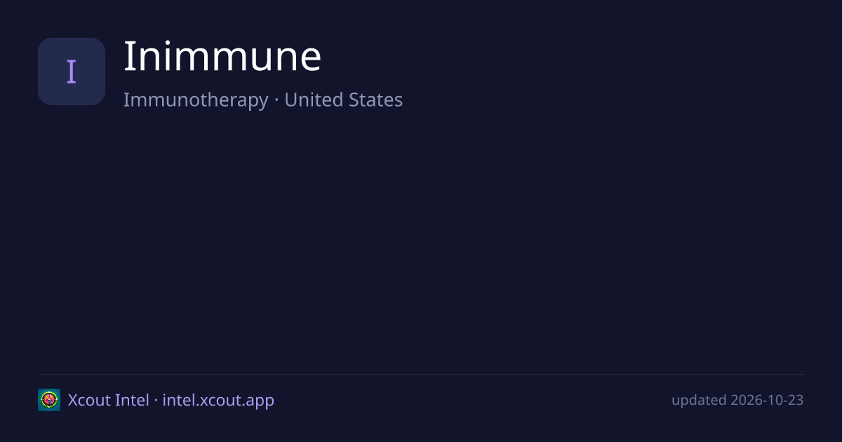 Inimmune — share card preview