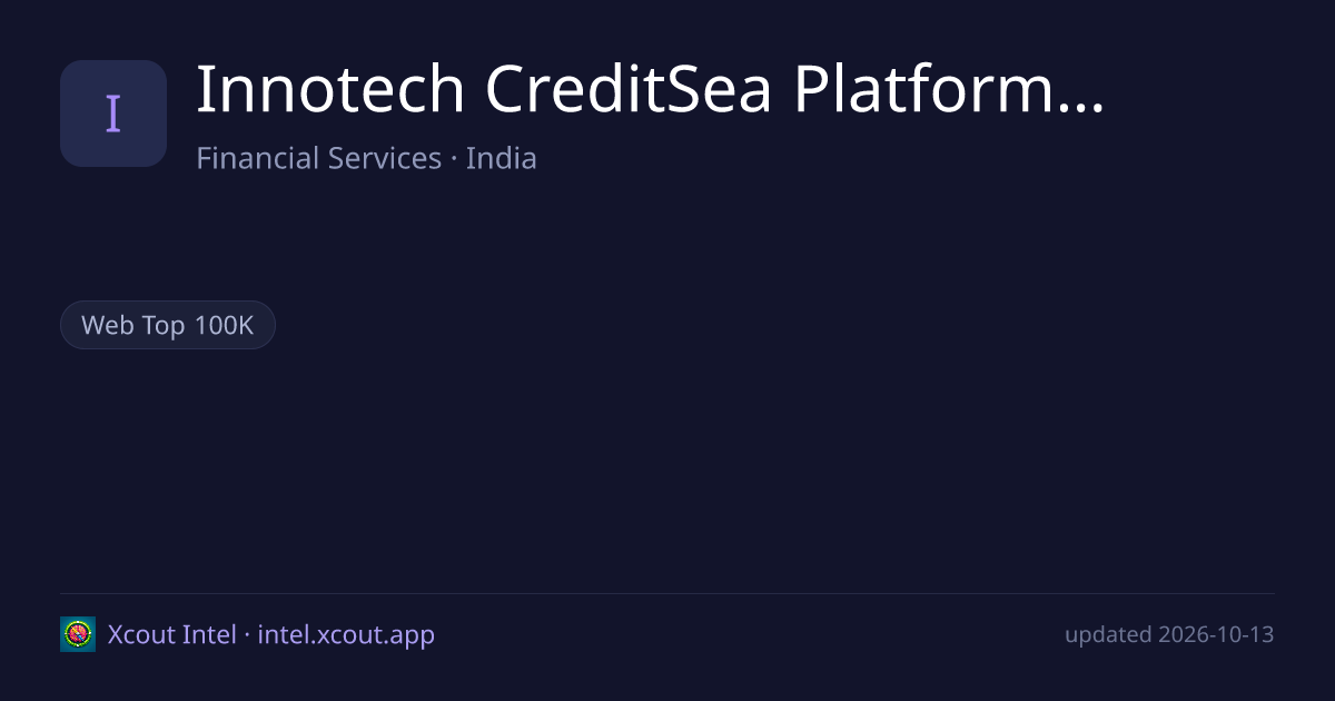 Innotech CreditSea Platforms Private Limited — share card preview
