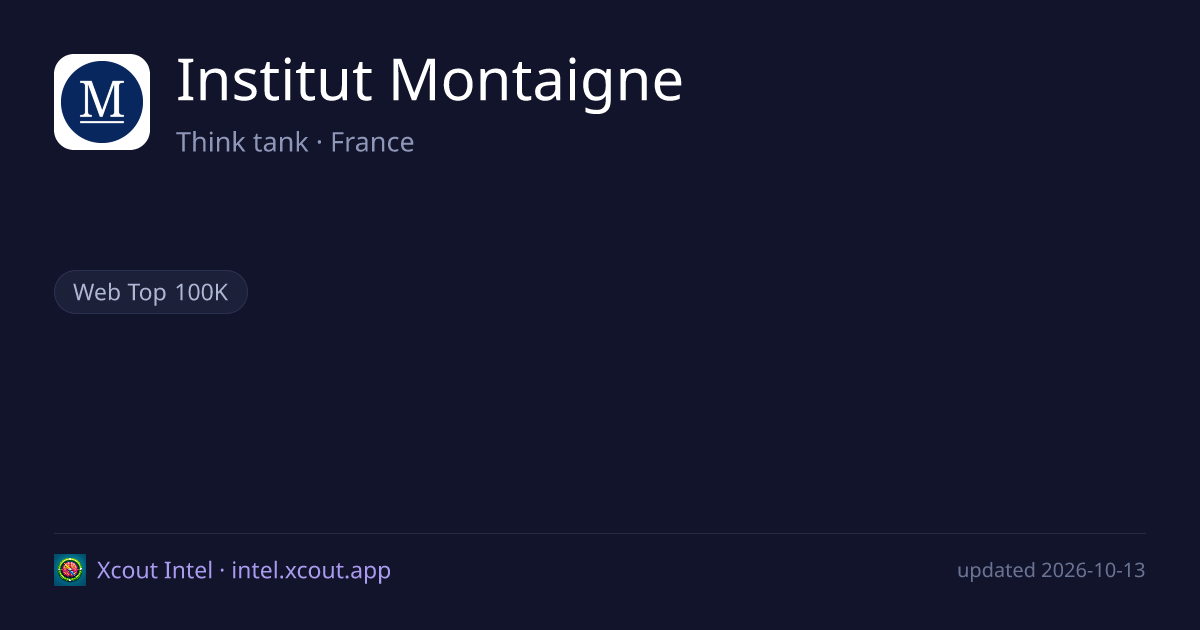 Institut Montaigne — share card preview