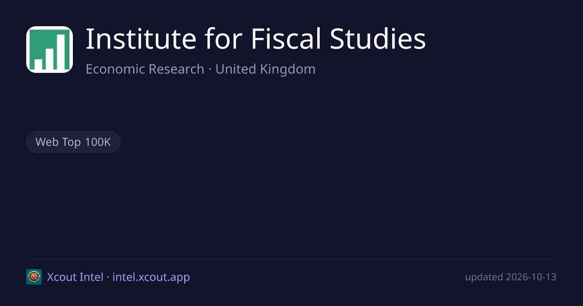 Institute for Fiscal Studies — share card preview