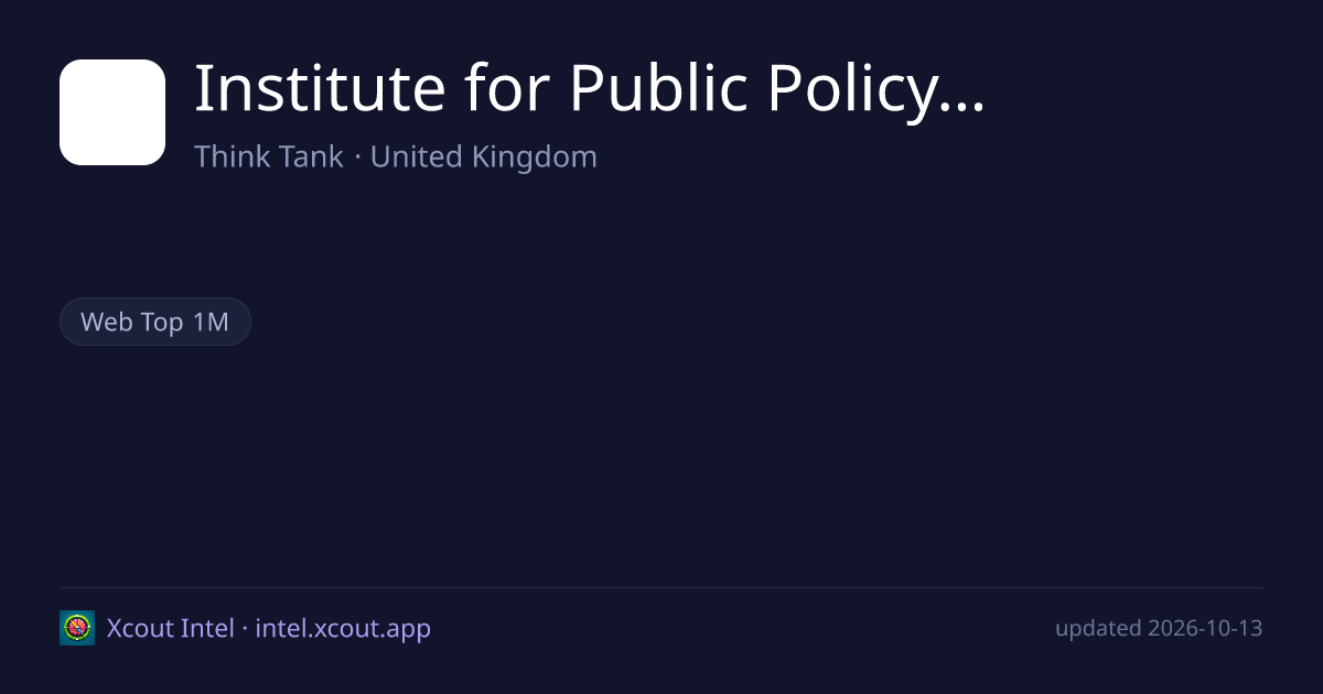 Institute for Public Policy Research — share card preview