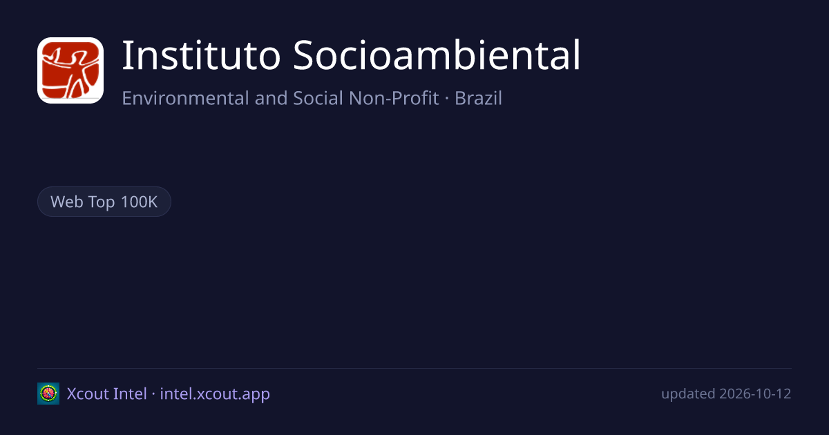 Instituto Socioambiental — share card preview