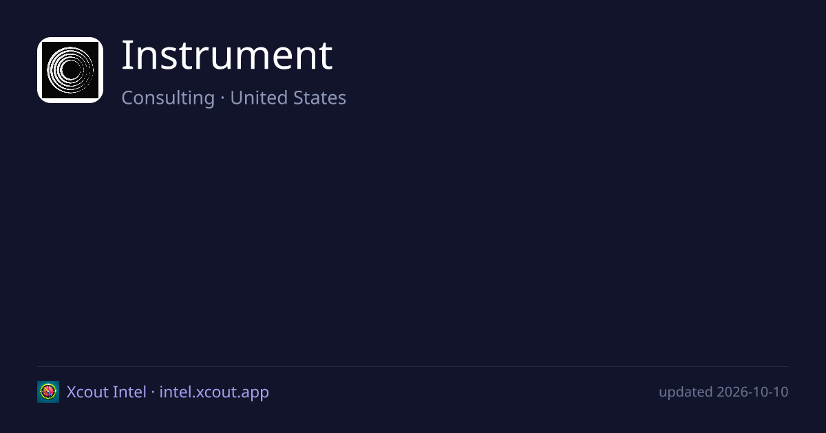 Instrument — share card preview