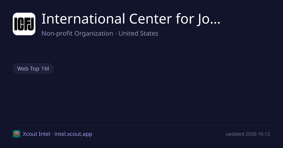 International Center for Journalists — share card preview
