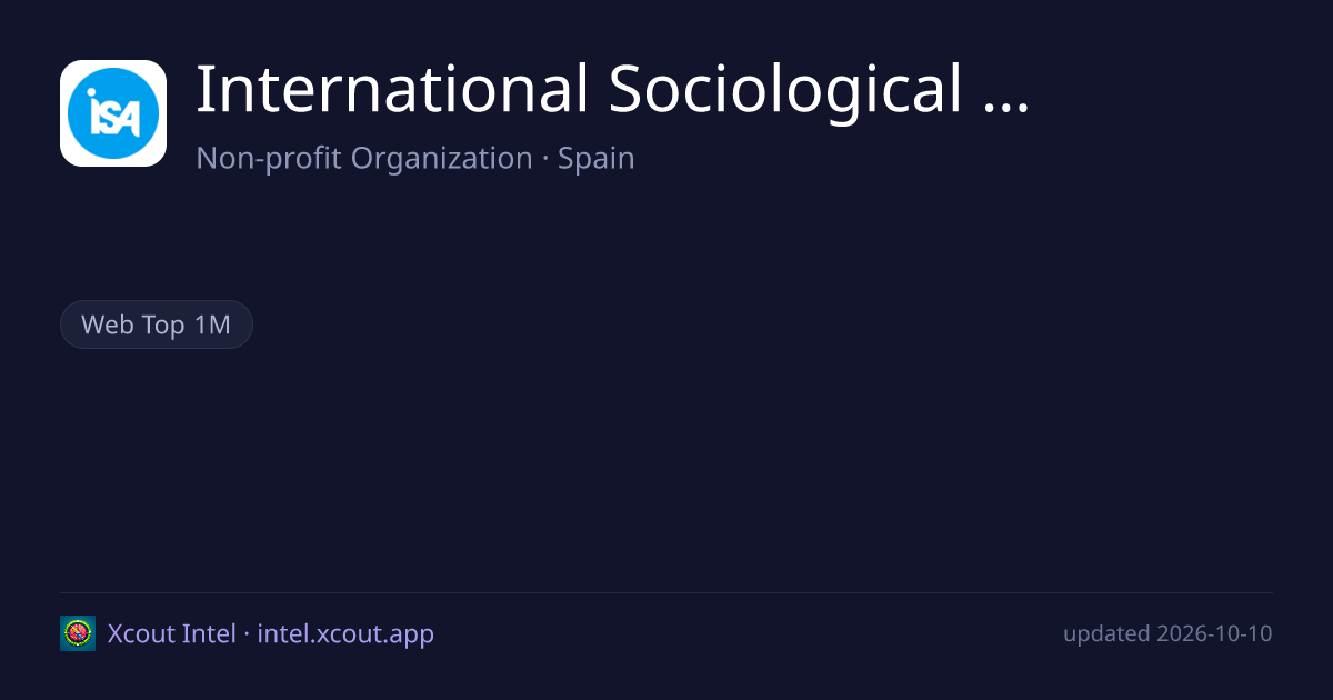 International Sociological Association — share card preview