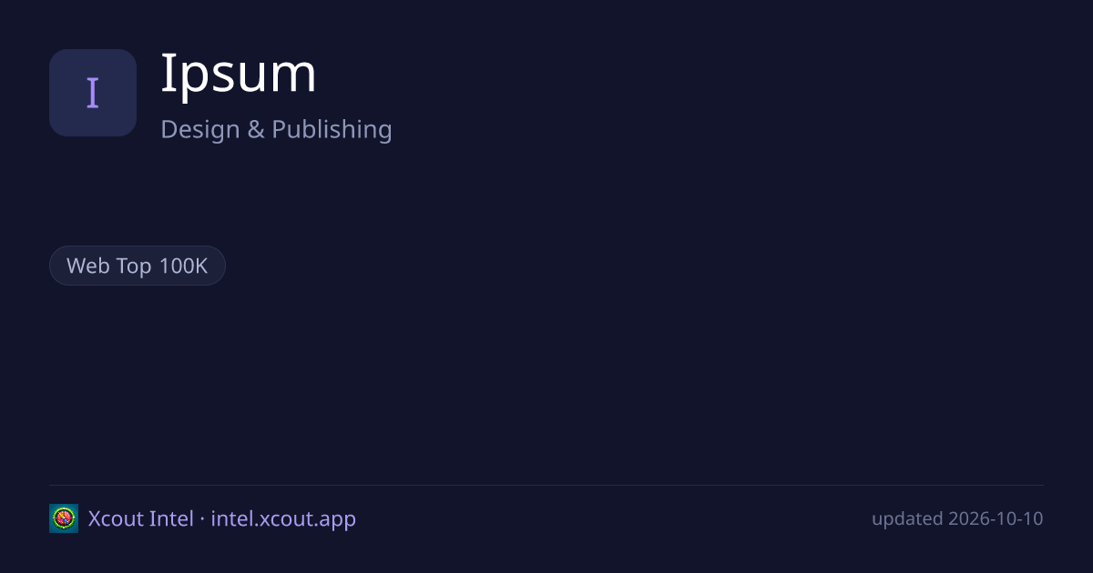Ipsum — share card preview