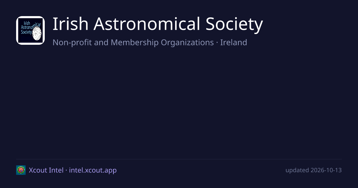 Irish Astronomical Society — share card preview