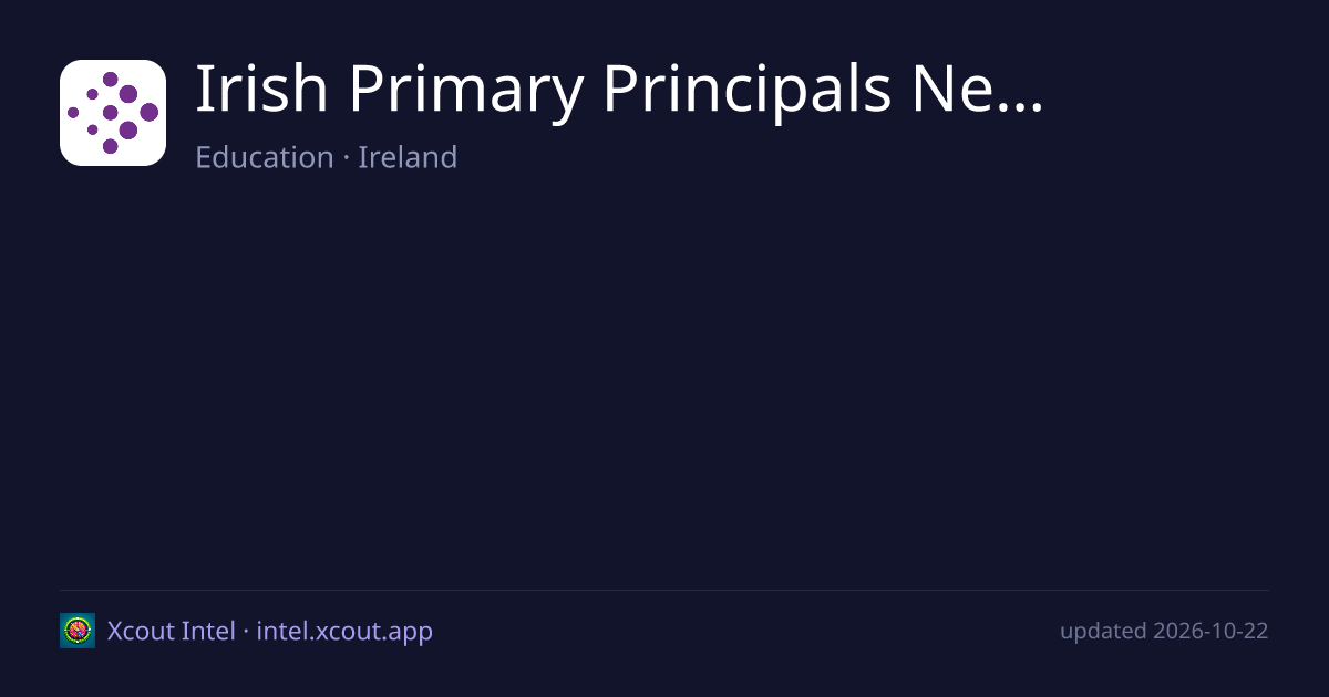 Irish Primary Principals Network — share card preview