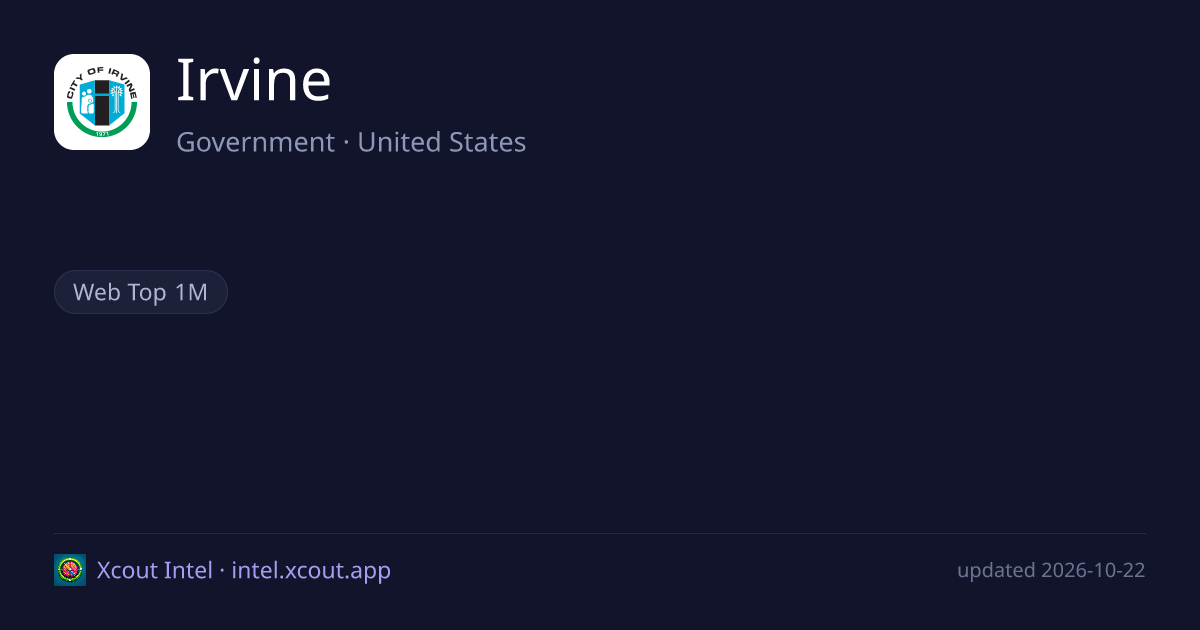 Irvine — share card preview