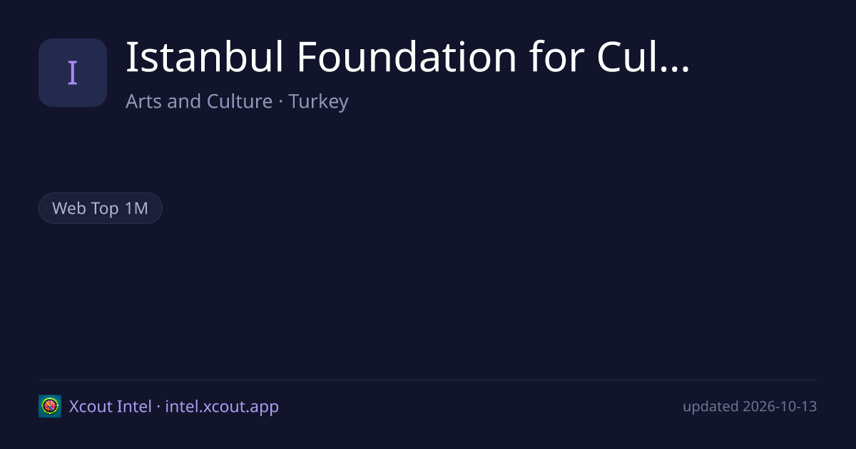 Istanbul Foundation for Culture and Arts — share card preview