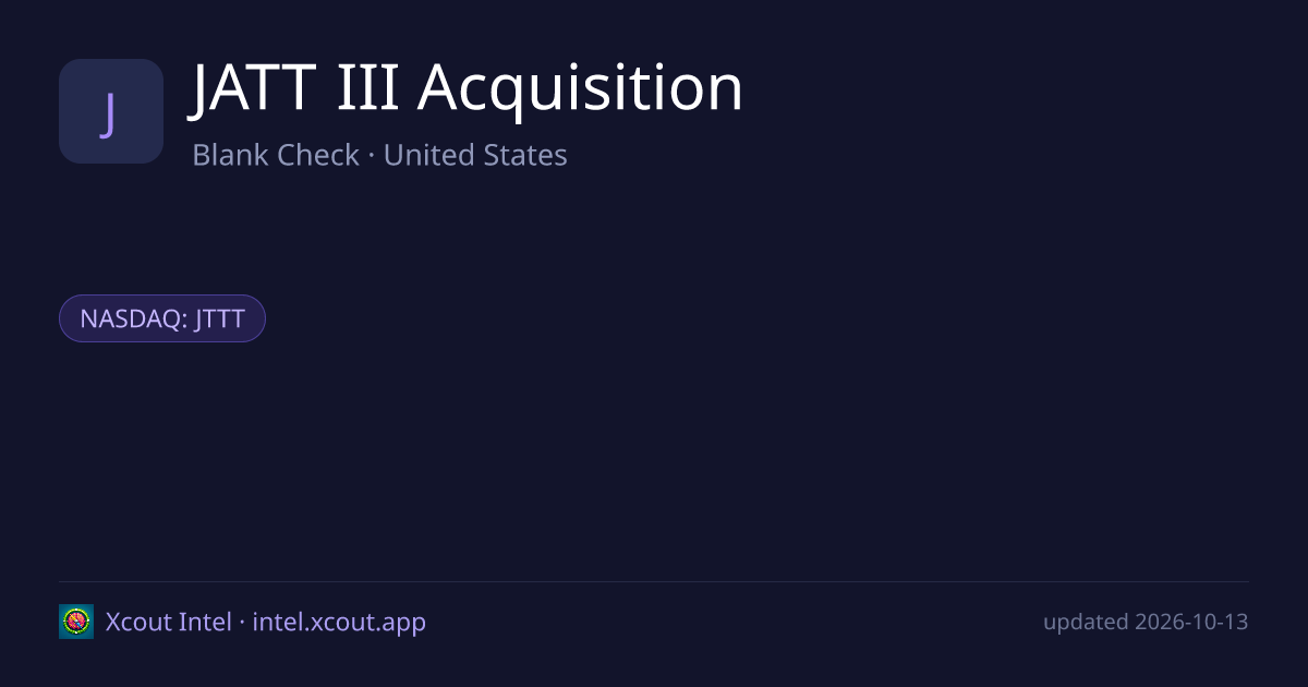 JATT III Acquisition — share card preview