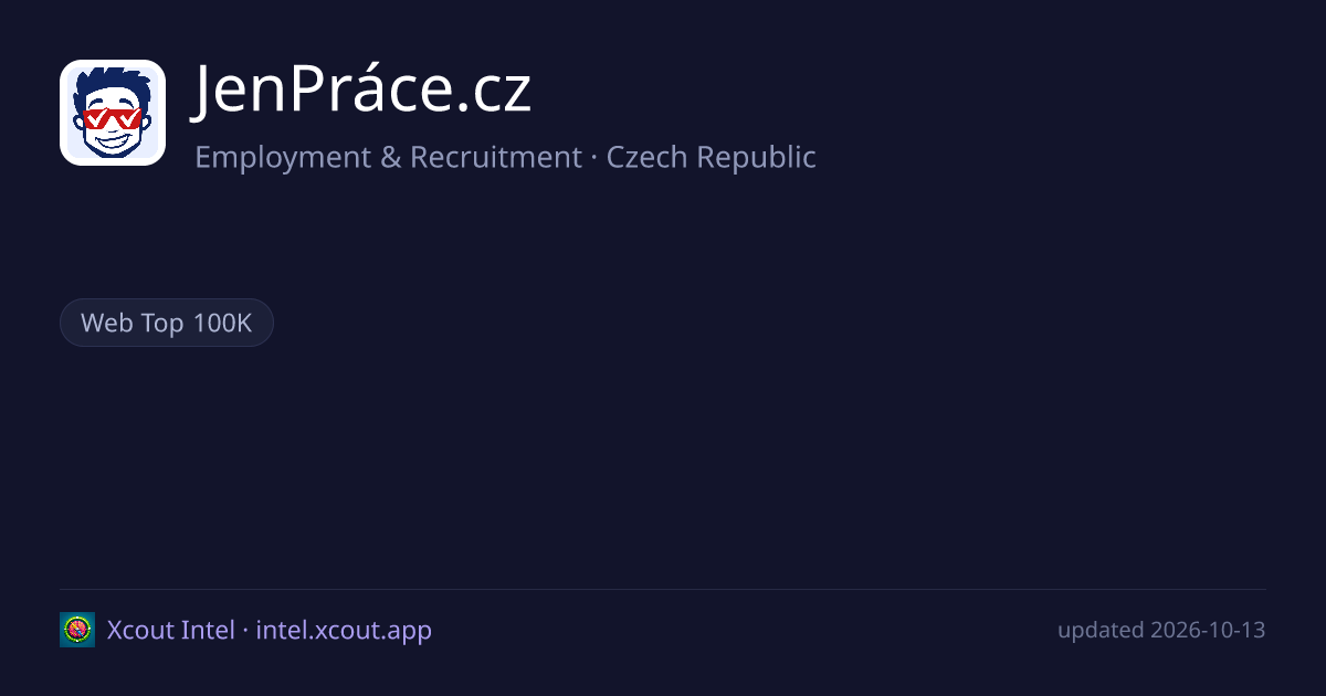 JenPráce.cz — share card preview