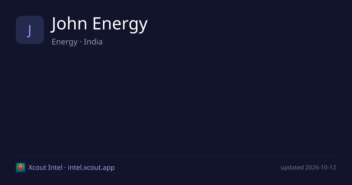 John Energy — share card preview