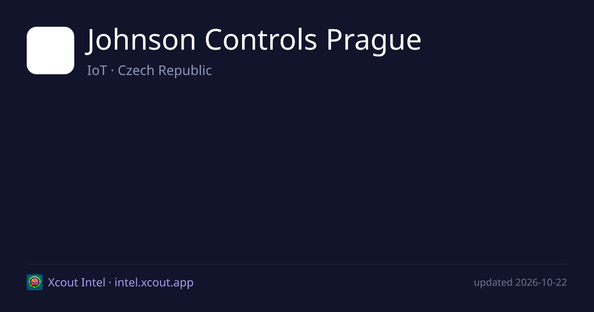 Johnson Controls Prague — share card preview