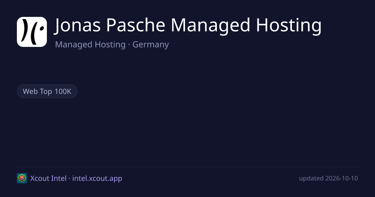 Jonas Pasche Managed Hosting — share card preview