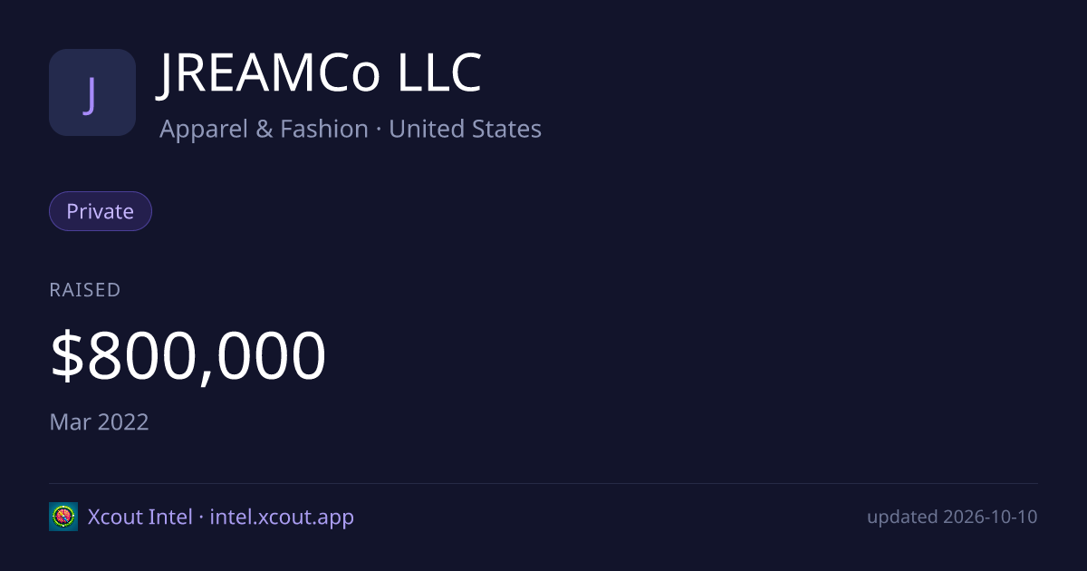 JREAMCo LLC — share card preview