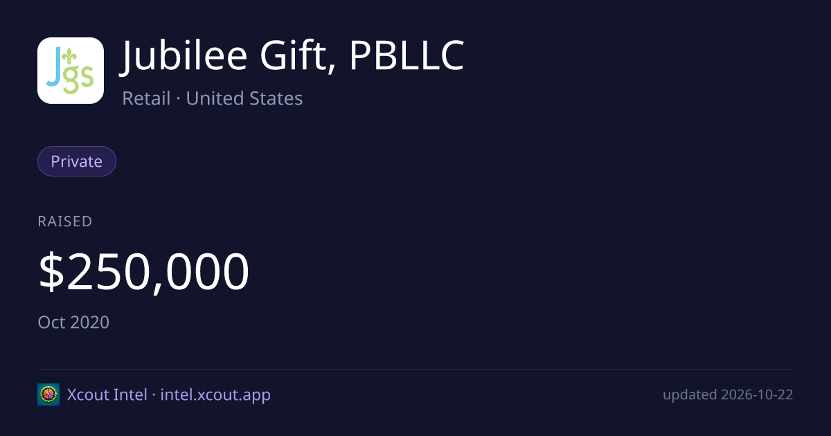 Jubilee Gift, PBLLC — share card preview