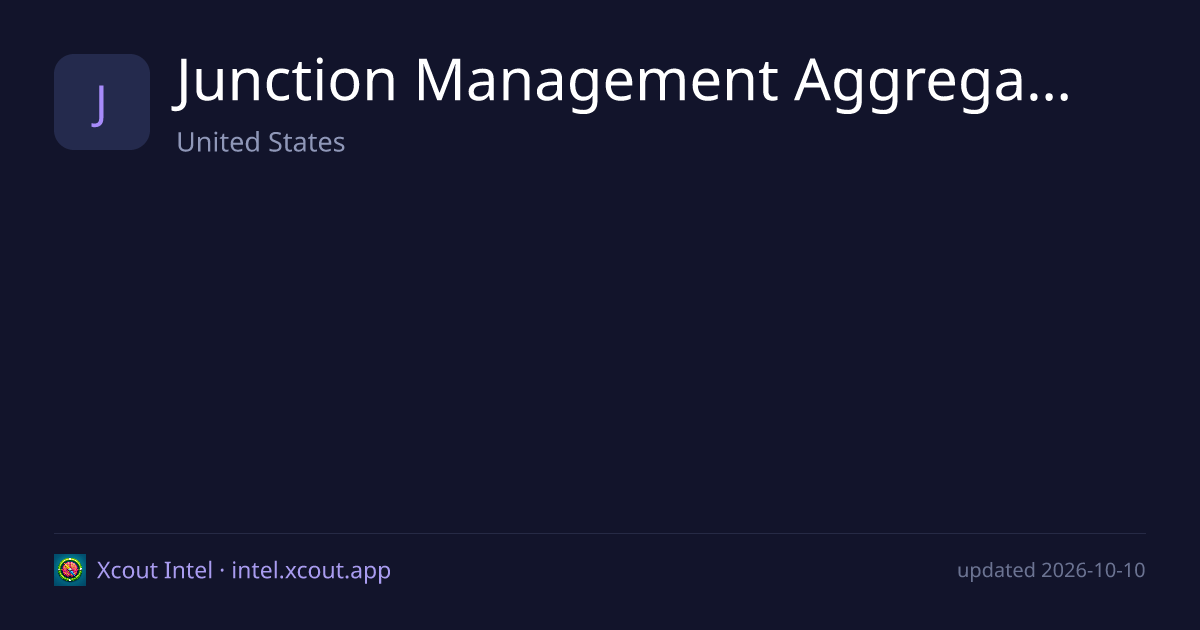 Junction Management Aggregator LLC — share card preview