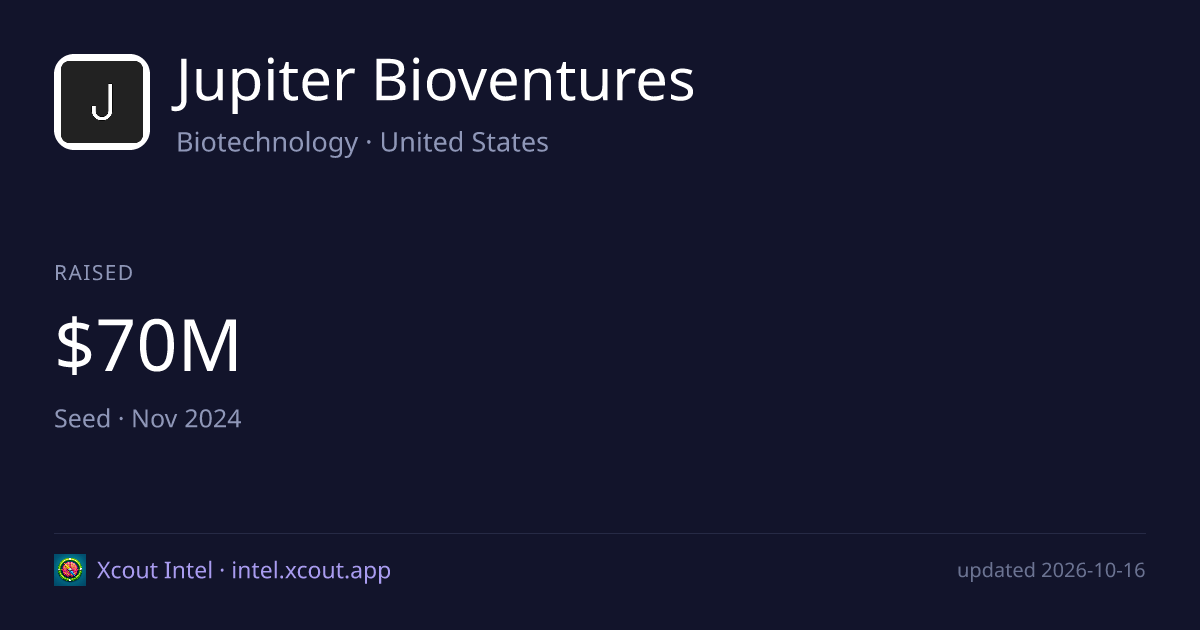 Jupiter Bioventures — share card preview