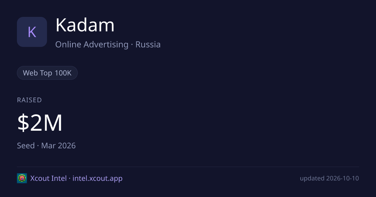 Kadam — share card preview