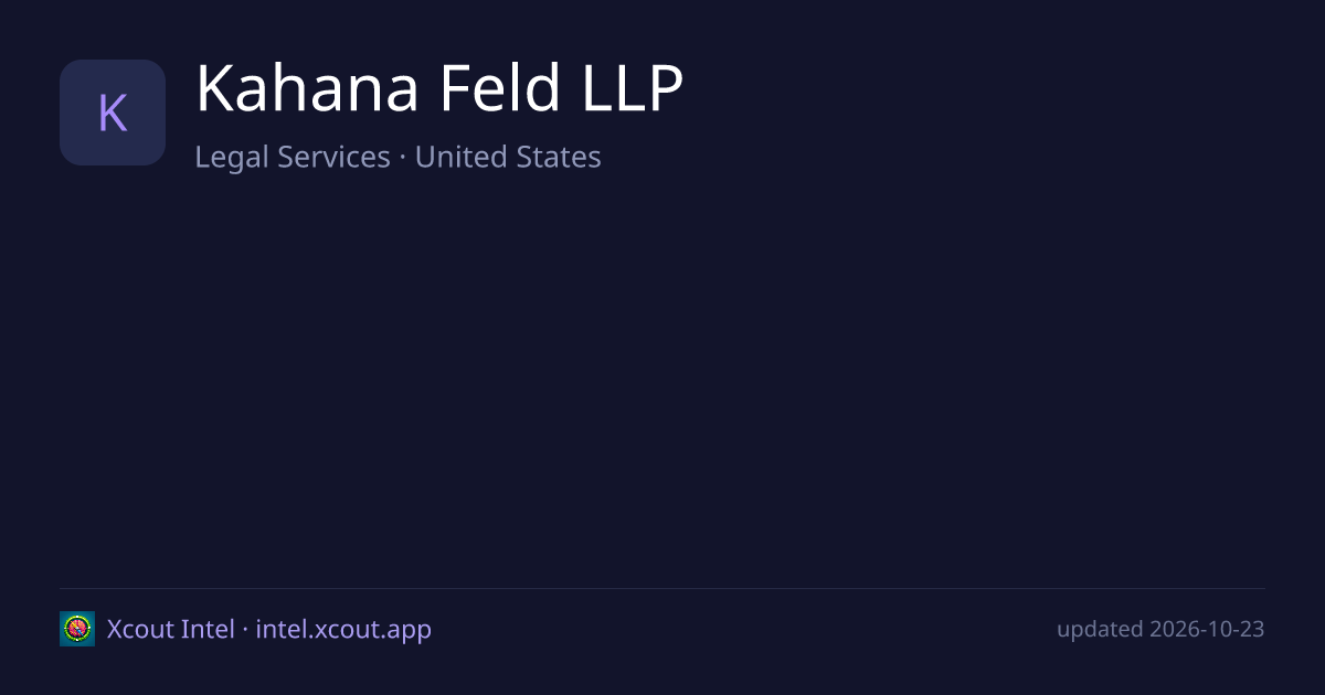 Kahana Feld LLP — share card preview